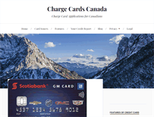 Tablet Screenshot of chargecardscanada.com